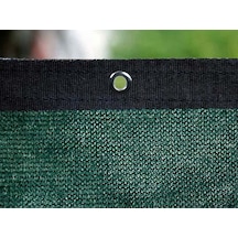 Morilu Bahçe Çit Brandası – 95lik Gölgelik File – Siyah Şeritli Halkalı – Yeşil