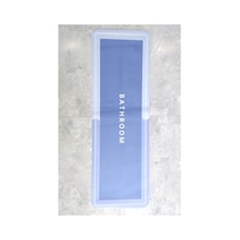 Buççin Online Mağaza İsgstore Uzun Dikdörtgen Sihirli Su Emici Banyo Paspası Kaymaz Tabanlı Abdest Paspası 118x39cm Kauçu Çok Renkli