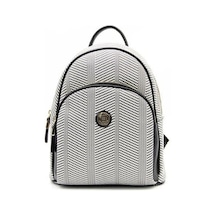 Silver Polo Sp1062 Kadın Sırt Çantası Hasır Siyah Beyaz-siyah