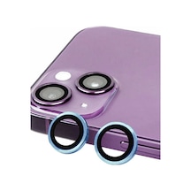İphone 14 Raze Metal Kamera Lens - Mavi