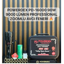Powerdex Pd-16000 90w 9000 Lümen Profesyonel Zomlu Avcı El Feneri