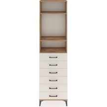 Arges Dolap 3 Raflı 6 Çekmeceli 60x30x221 Çam-aytaşı Atlas Çam