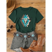 Bone Head T-shirt - Yeşil Oversize Baskılı Bisiklet Yaka Yeşil Bone Head T-shirt - Yeşil Oversize Baskılı Bisiklet Yaka Yeşil