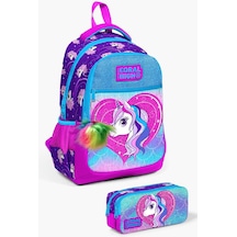 Coral High Kids Mor Pembe Unicorn Desenli 2'li Okul Çanta Seti Set0223492