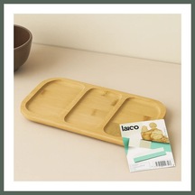 Bezos Bambu 3 Bölmeli Sunum Tepsisi 25x14 Cm Bzstk