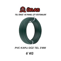 Pvc - Kaplı Düz Tel - 3 Mm Kalınlık - 6 -kg