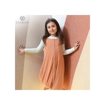 Diawoo Cocoon Walker 4 Mevsim Merino Uyku Tulumu,%100 Merino-org. Pamuk,2-7 Yaş Turuncu Turuncu