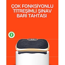 Vücut Şekillendirmeye Yardımcı Titreşimli Spor Platformu Siyah
