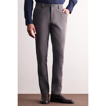 İmza Antrasit Yan Cep Düz Paça Pamuklu Comfort Fit Chino Casual Pantolon 1003255166 Antrasit