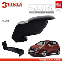 Hyundai İ10 2013-2019 Delmesiz Çelik Ayaklı Siyah Kolçak Kol Dayama