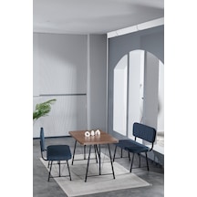 Mygusi Hayat 2 Bench Mutfak Masası Amalfi Ceviz Lacivert
