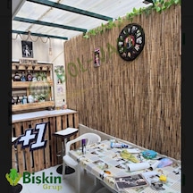240cm Yükseklik X 600cm Genişlik Doğal Bambu Kamış Hasır Çit Dekoratif Bahçe Balkon Ve Duvar Çiti Reed Fence