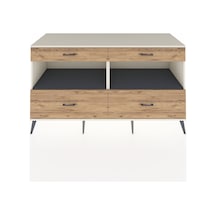 Kronos Konsol 2 Raflı 4 Çekmeceli 176x59x99 Aytaşı-antrasit/çam Aytaşı-antrasit/çam