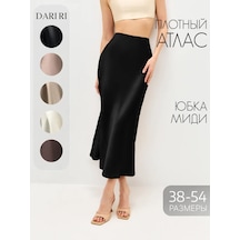 Darrı Wear Saten Midi Etek 244624638 Siyah