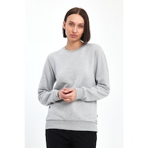 Odda Pike Bisiklet Yaka Sweatshirt Gri
