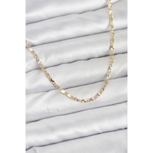 Cm 14k Gold Renk Lazerli Zincir Model Kadın Kolye - Tj-bko10923 Çok renkli 58160909