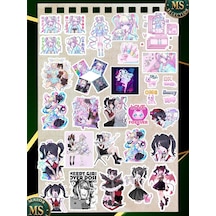 Needy Streamer Overload Ame-chan X Kangel Sticker Set, 25 Pieces, Waterproof, A5 Sheet, 3-5 Cm Anime Decals