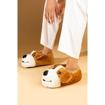 Pembe Potin Köpek Figürlü Sessiz Taban Peluş Kadın Panduf K120-25z 001 Pembe Potin Köpek Figürlü Sessiz Taban Peluş Kadın Panduf K120-25z 001