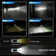 Xenon H27 Led Araba Far Ampül Xenon Led Şimşek Etkili Lıght Seri