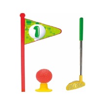 Mini Golf Oyun Seti - Sarı Top Çukuru Çok Renkli