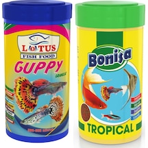 Guppy Granulat 2x250ml Tropial  Balık Yemi