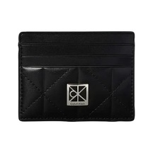 Calvin Klein Quılted Cardcase, Ub1 Siyah Kadın Kartlık