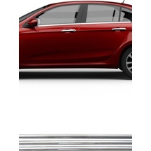 Fiat Egea Sedan 2015-2024 Modeller Arası Krom Cam Çıtası 4 Parça Paslanmaz Çelik
