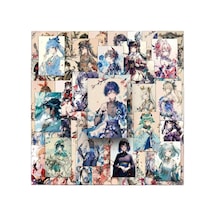 Genshin Impact 50'li Mega Sticker Set Laptop Notebook Tablet Sticker Seti
