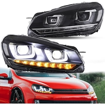 Volksvagen Golf 6 2009-2012 Mk6 Çift U Ön Far