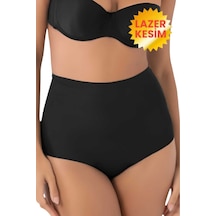 Uniquetrenders Kadın Lazer Kesim Ve Toparlayıcı Slip Külot Korse Siyah