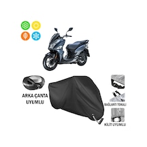 Sym 14 200 Abs E5 Motosiklet Brandası Arka Çanta Bağlantı,kilit Uyumlu Siyah