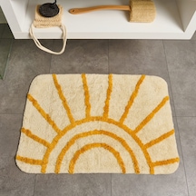 Soft Sun Tufting Banyo Paspası - Ekru - 60x90 Cm Çok Renkli