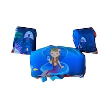 Deniz Kızı 14-25 Kg Sünger Dolgulu Çocuk Havuz Deniz Yüzdürme Yeleği, Can Yeleği Elbise, Deniz Simid