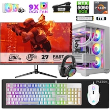 Xaser Star X460 R7-7800X3D 16 GB 1 TB SSD 8 GB RTX5060 27" Dos NVME Masaüstü Oyuncu Bilgisayarı