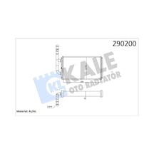 Kale 0287881ab Kalorifer Radyatörü Ford Transit 93 T12-t15 Alüminyum 95vw 18476 Ab-95vw 18476 Ac