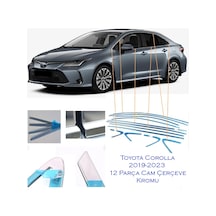 Toyota Corolla Krom Cam Çerçevesi 12 Parça 2018-2025 Modeller A