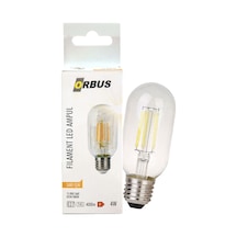 Orbus ORB-TC45 4W E27 400LM Clear Filament Led Ampul Sarı Işık