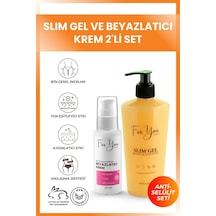 Slim Jel - - Toparlayıcı - Çatlak Karşıtı - Sıkılaştırıcı - Selülit Jeli & Beyazlatıcı Krem Set