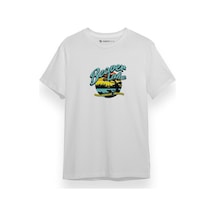 Ozark Beaver Lake Logo Beyaz Kısa Kol Erkek Tshirt 001