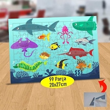 Denizaltı Balık Canlıları 99 Parça Puzzle Yapboz Tablo-796317