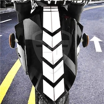 Motosiklet Çamurluk Sticker Beyaz N11.28835