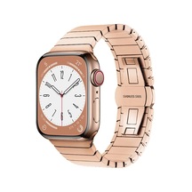 Newface Apple Watch 38mm Kr413 Fine Steel Kordon - Rose Diğer