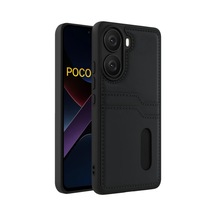 Xiaomi Poco X7 Pro Kılıf Sara Kartvizitli Deri Kılıf - Siyah 0.2M-Çok Renkli