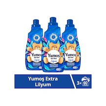 Yumoş Extra Konsantre Çamaşır Yumuşatıcısı Lilyum 1440 Ml 60 Yıkama 3 Adet 3'lü Set
