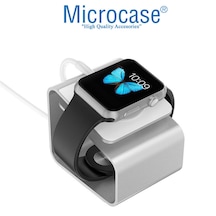 Microcase iOS Uyumlu Watch Se 44 Mm Için Alüminyum Şarj Standı - Gümüş (453927494)