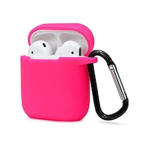 Airpods 2 2.nesil Sert Silikon Kılıf - Pembe