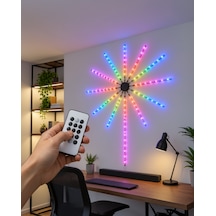 Rgb Led Duvar Lambası Uzaktan Kumandalı Telefon Kontrollü Uczzdp626ışık-3-1 Çok Renkli