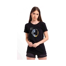 Daft Punk Ram Baskılı Siyah Kadın Tshirt (534292441)