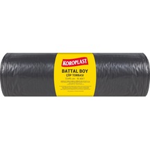 Endüstriyel Battal Boy Siyah Çöp Torbası 10'lu 72x95 Cm, Sızdırmaz & Yırtılmaz, Çift Katlı, Geri Dönüştürülebilir Çöp Poşeti, Fabrika, Market, Restoran, Bahçe, Otel, Ofis