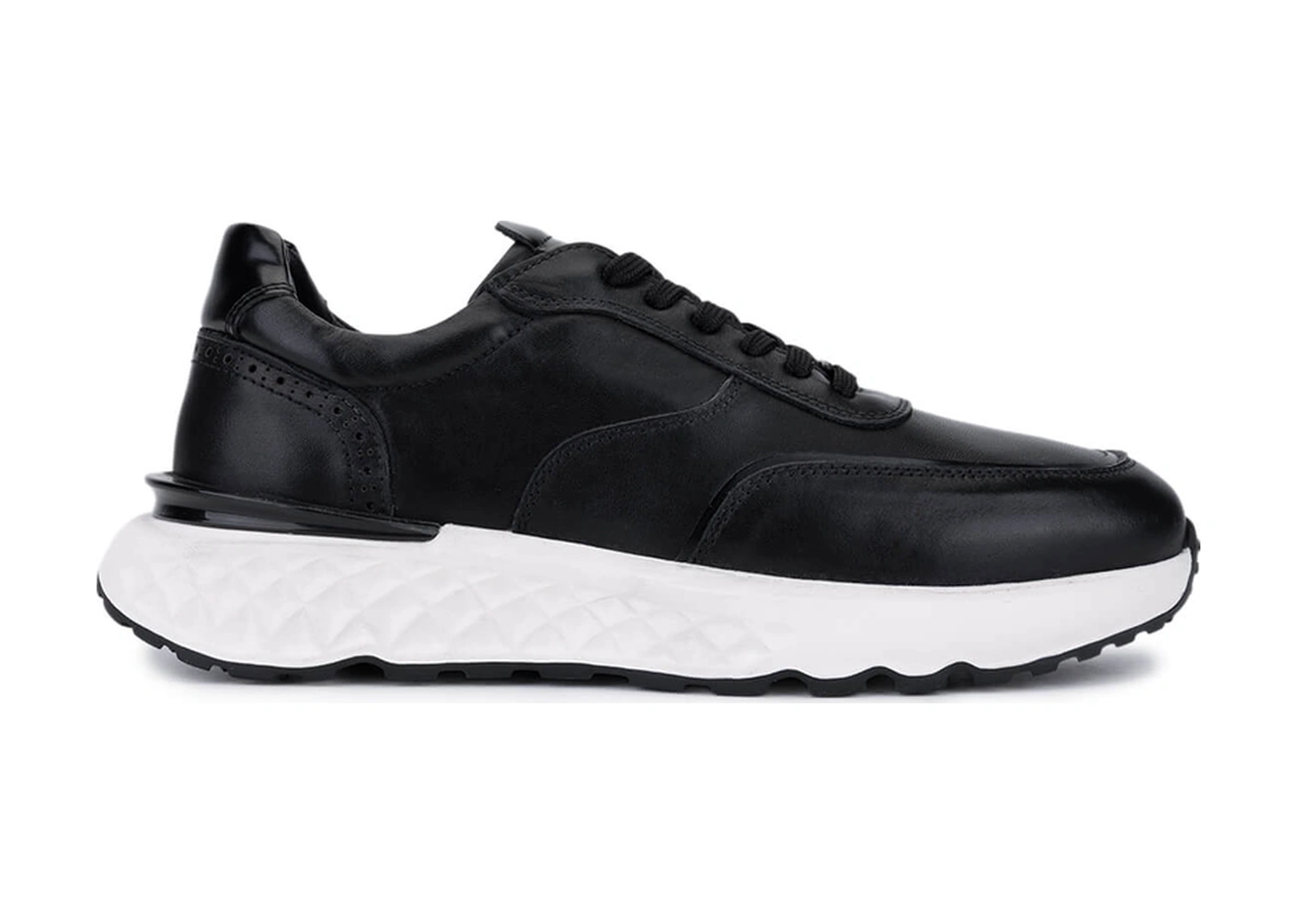 Tamer Tanca Erkek Hakiki Deri Siyah Sneakers & Spor Ayakkabı 298 3133-8226 Erk Ayk Sk25-26 Sıyah Siyah